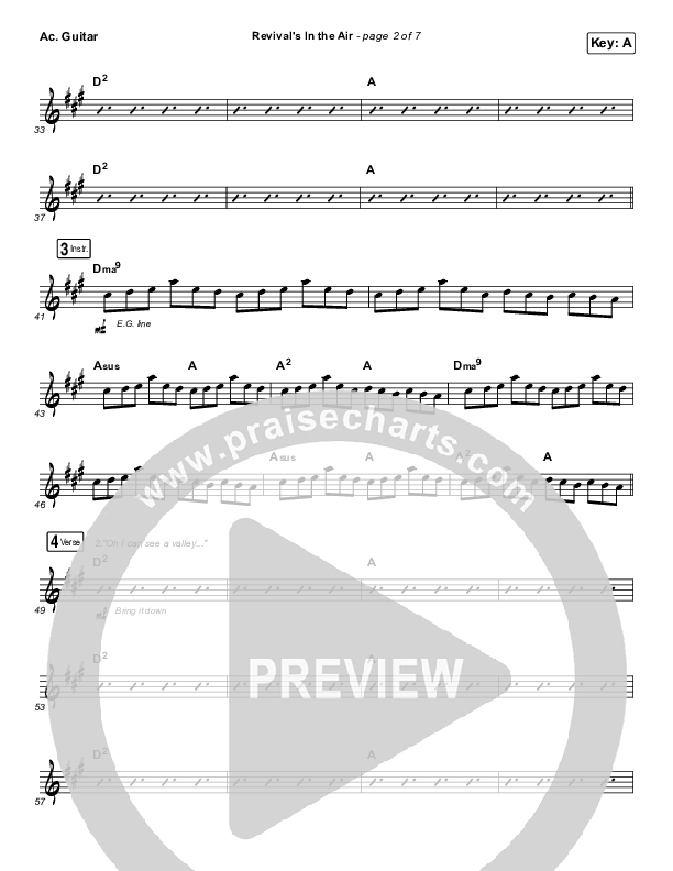 Revival's In The Air (Live) Acoustic Guitar (Bethel Music / Melissa Helser)