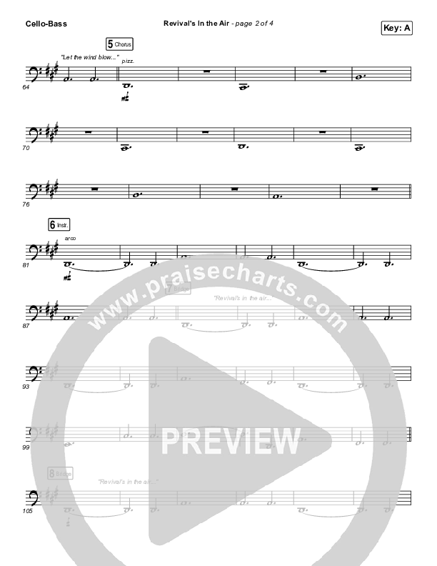 Revival's In The Air (Live) Cello/Bass (Bethel Music / Melissa Helser)