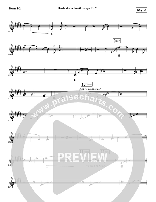 Revival's In The Air (Live) Brass Pack (Bethel Music / Melissa Helser)