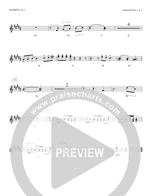 Amazing Grace Trumpet 2/3 (Todd Billingsley)