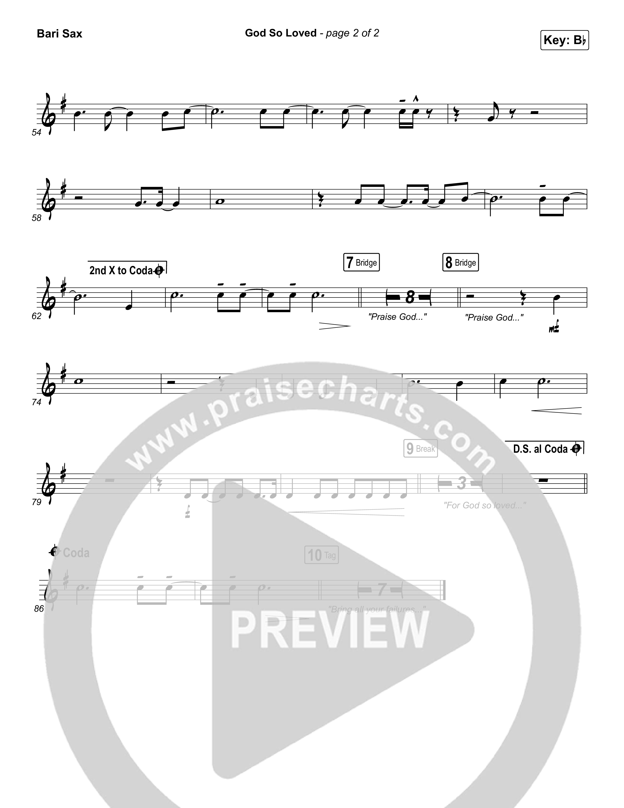 God So Loved Bari Sax (We The Kingdom)