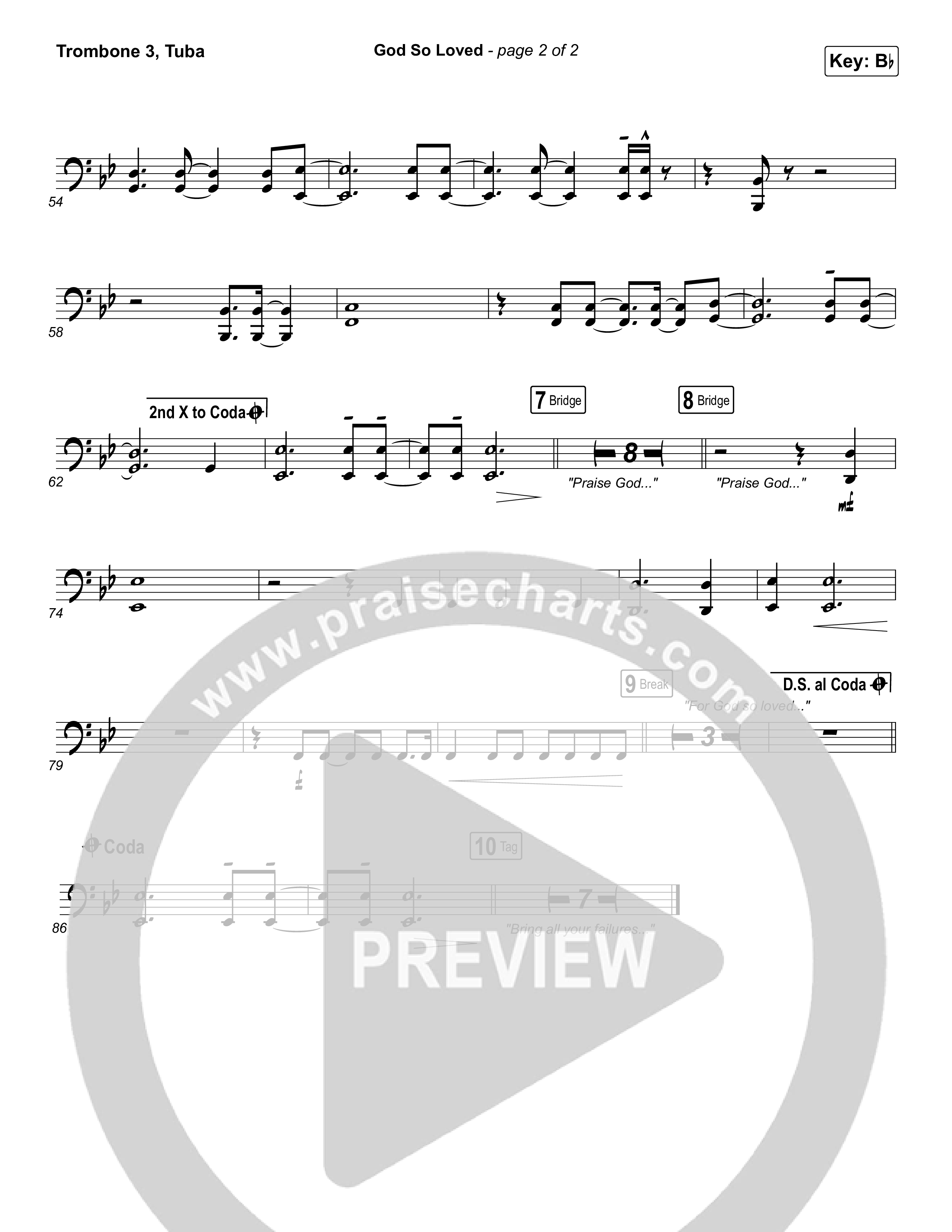 God So Loved Trombone 3/Tuba (We The Kingdom)