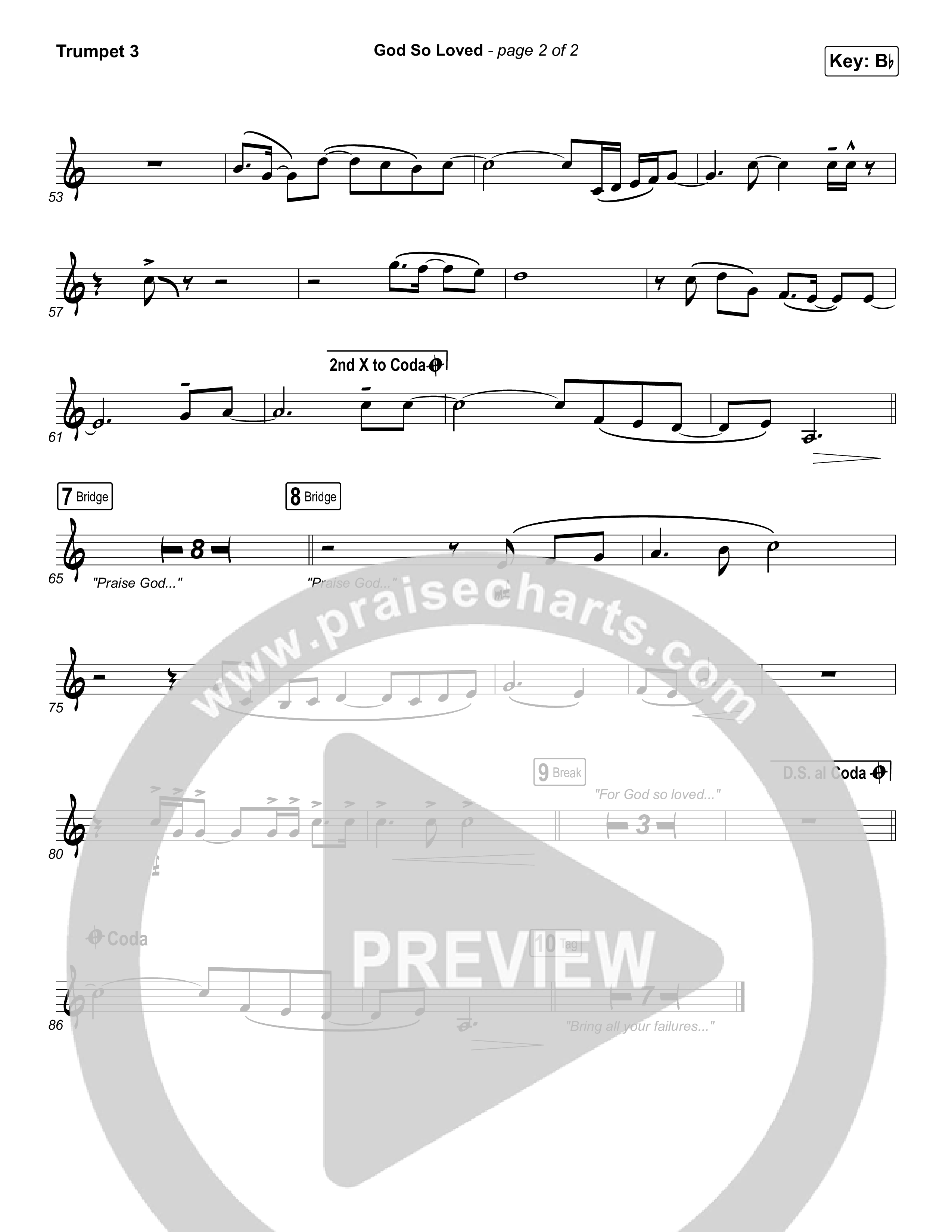 God So Loved Trumpet 3 (We The Kingdom)