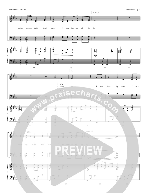 At The Cross Conductor's Score (Todd Billingsley)