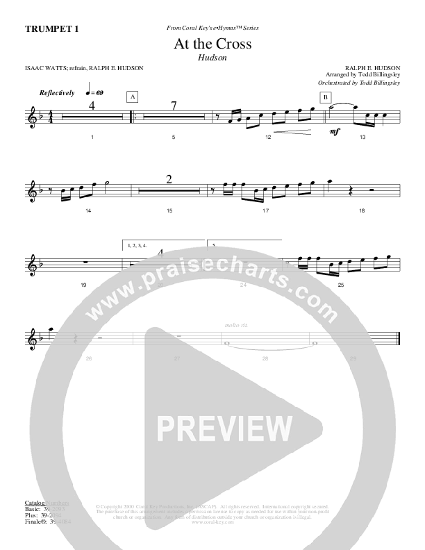 At The Cross Trumpet 1 (Todd Billingsley)