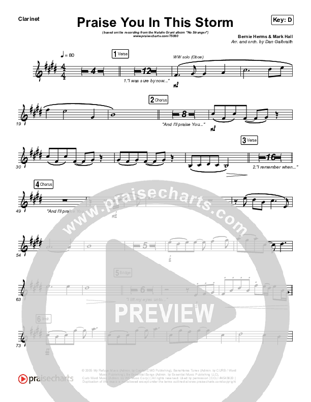 Praise You In This Storm Wind Pack (Natalie Grant)