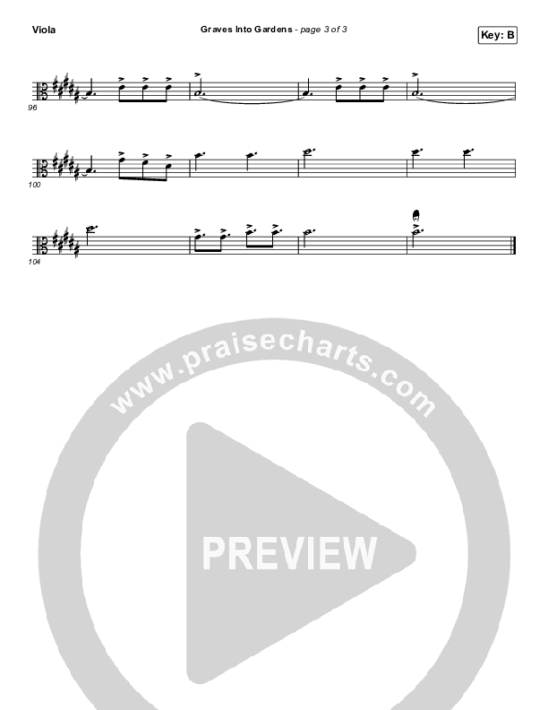 Graves Into Gardens Viola (Shane & Shane/The Worship Initiative)