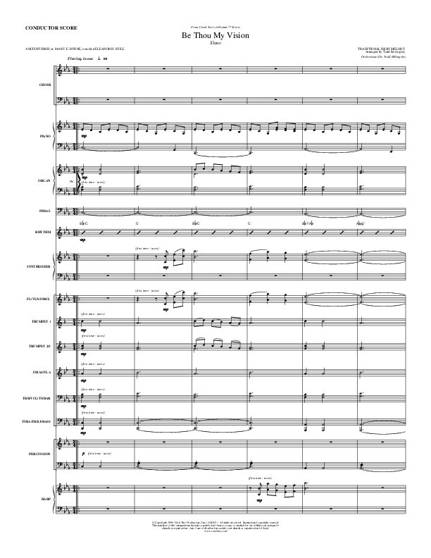 Be Thou My Vision Conductor's Score (Todd Billingsley)