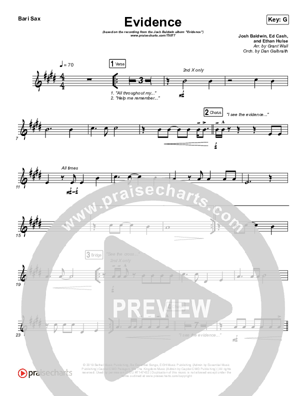 Evidence Bari Sax (Josh Baldwin)