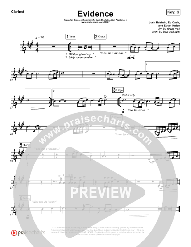 Evidence Clarinet (Josh Baldwin)