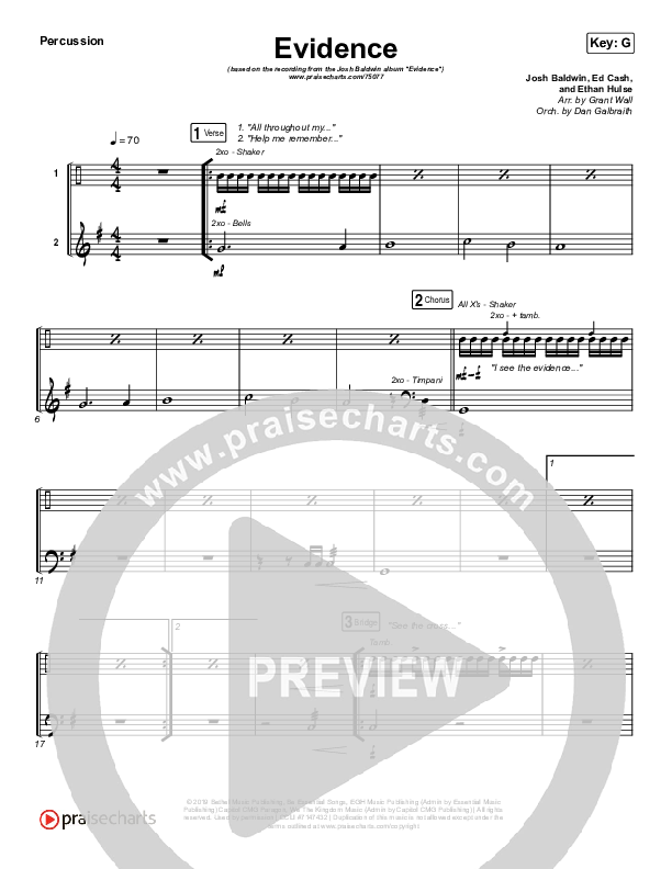 Evidence Percussion (Josh Baldwin)