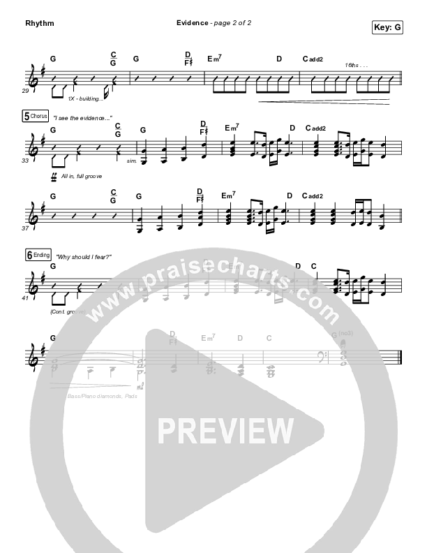 Evidence Rhythm Chart (Josh Baldwin)