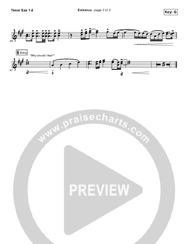 Evidence Tenor Sax 1/2 (Josh Baldwin)