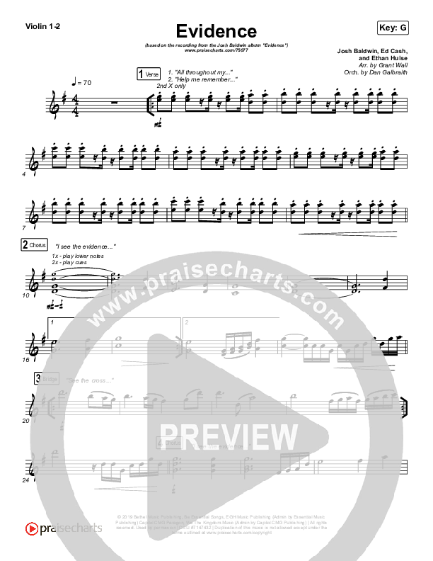 Evidence Violin 1/2 (Josh Baldwin)