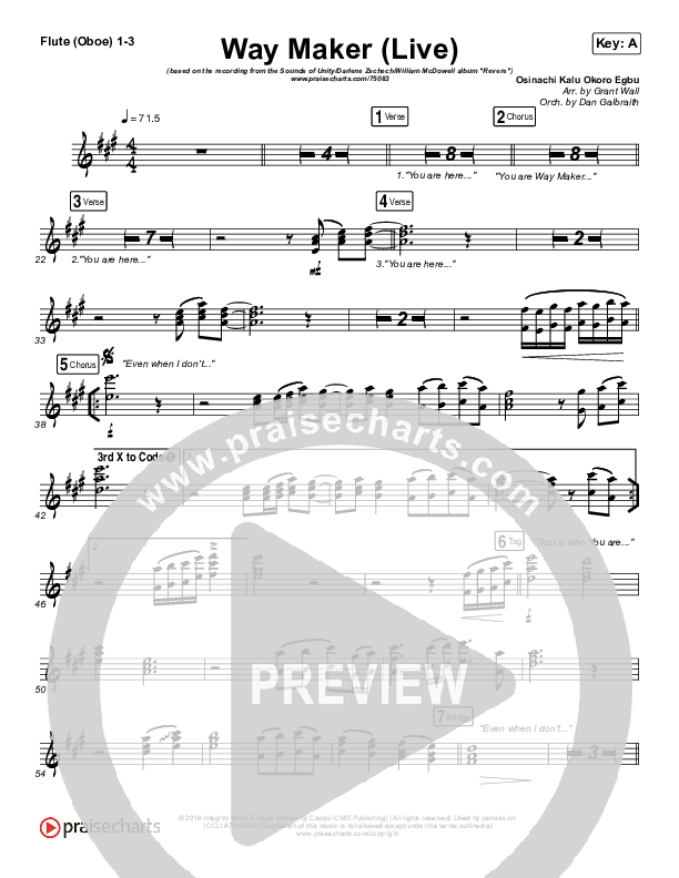 Way Maker (Live) Wind Pack (Sounds Of Unity / Darlene Zschech / William McDowell / REVERE)