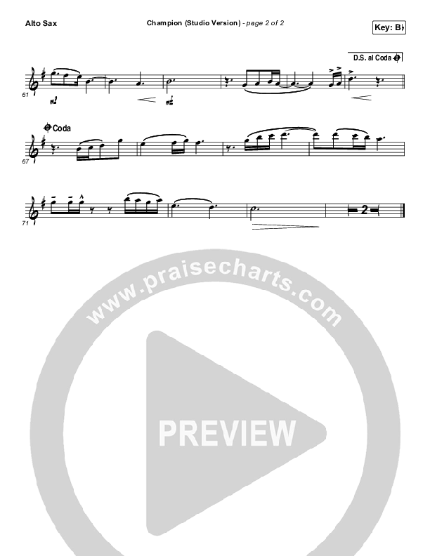 Champion (Studio) Alto Sax (Dante Bowe)
