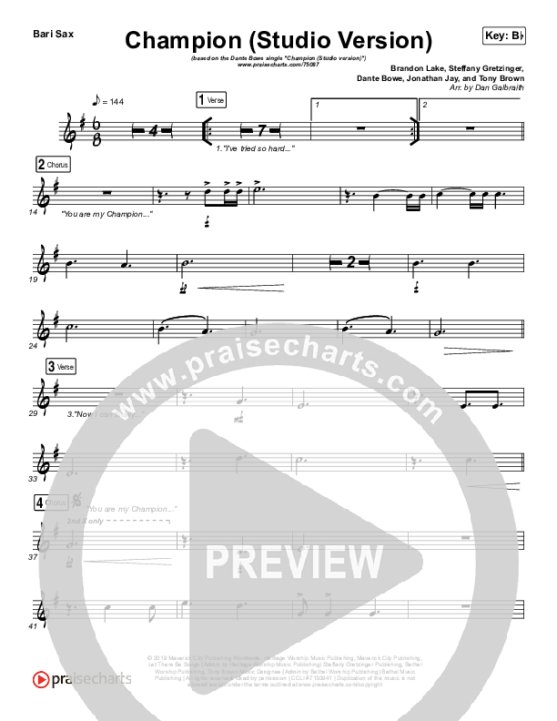 Champion (Studio) Bari Sax (Dante Bowe)