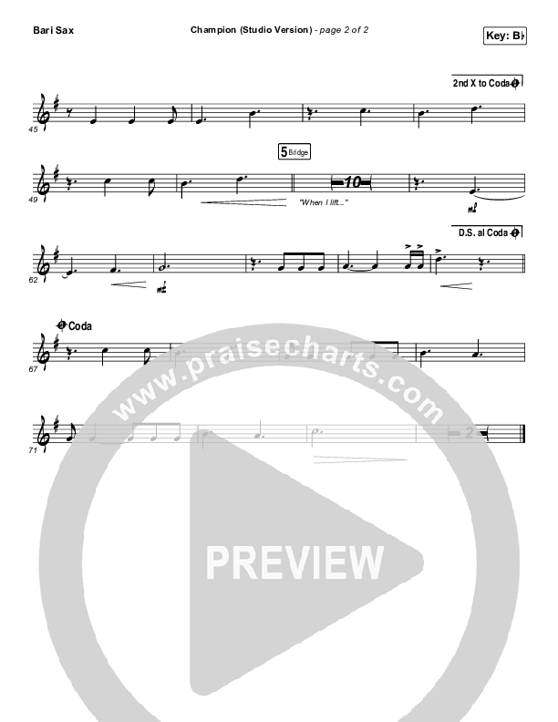 Champion (Studio) Bari Sax (Dante Bowe)