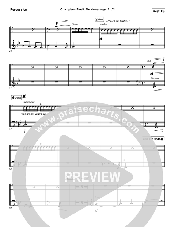 Champion (Studio) Percussion (Dante Bowe)