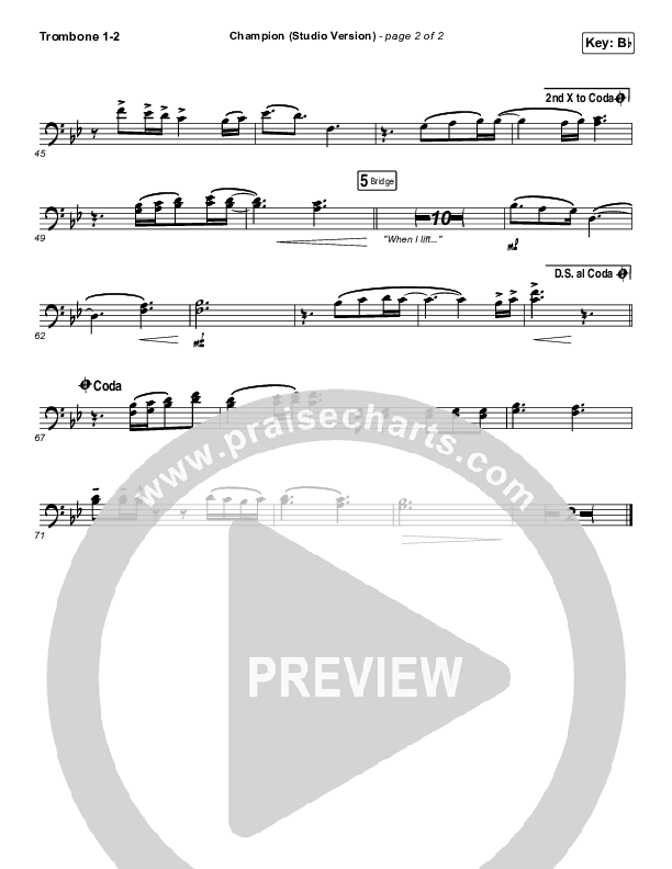 Champion (Studio) Trombone 1/2 (Dante Bowe)