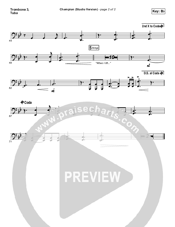 Champion (Studio) Trombone 3/Tuba (Dante Bowe)