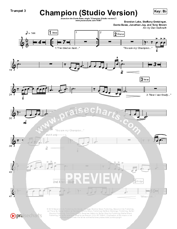 Champion (Studio) Trumpet 3 (Dante Bowe)