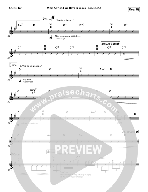 What A Friend We Have In Jesus Acoustic Guitar (Shane & Shane/The Worship Initiative / Hannah Hardin)