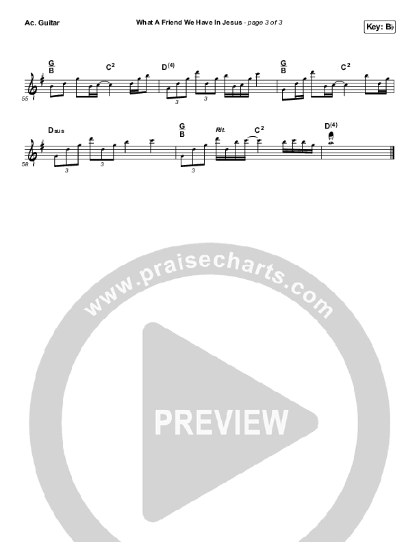 What A Friend We Have In Jesus Acoustic Guitar (Shane & Shane/The Worship Initiative / Hannah Hardin)