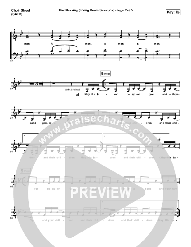 The Blessing (Living Room Sessions) Choir Vocals (SATB) (Elevation Worship / Chris Brown / Tiffany Hammer)