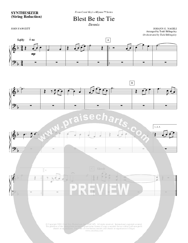 Blest Be The Tie Synth Strings (Todd Billingsley)