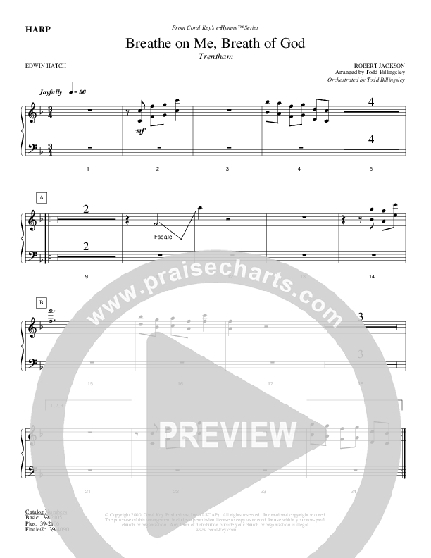 Breathe On Me Breath Of God Harp (Todd Billingsley)