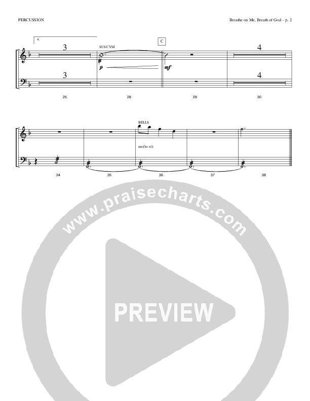 Breathe On Me Breath Of God Percussion (Todd Billingsley)