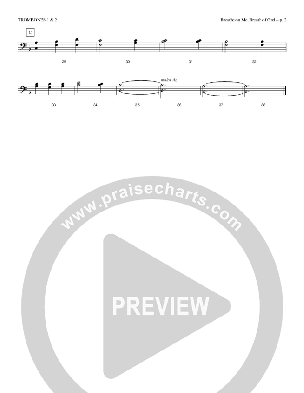 Breathe On Me Breath Of God Trombone 1/2 (Todd Billingsley)