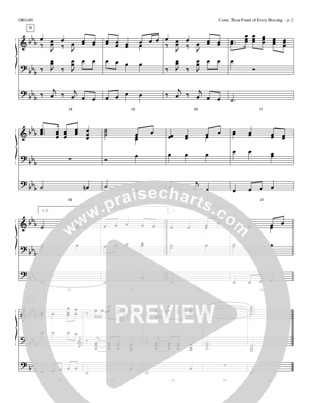 Come Thou Fount Of Every Blessing Organ (Todd Billingsley)