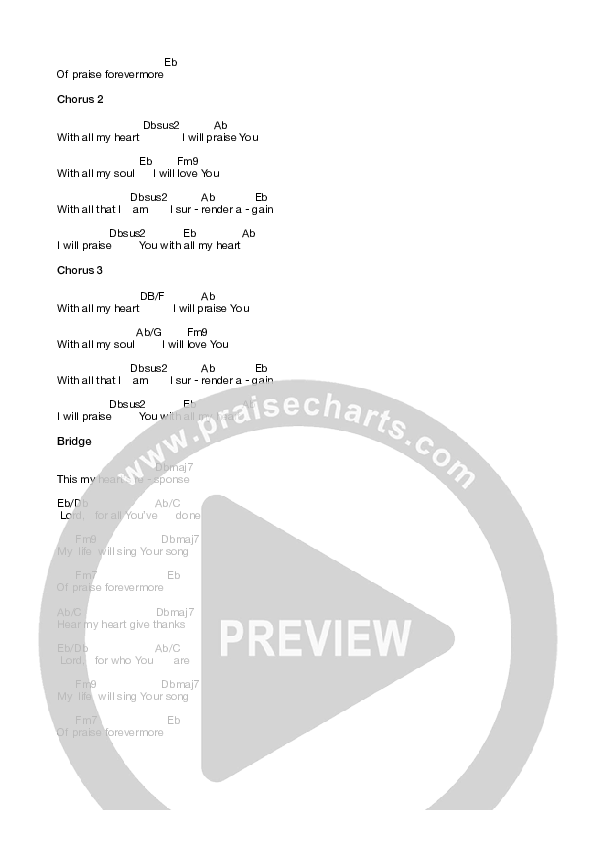 With All My Heart Chords & Lyrics (Equippers Worship)