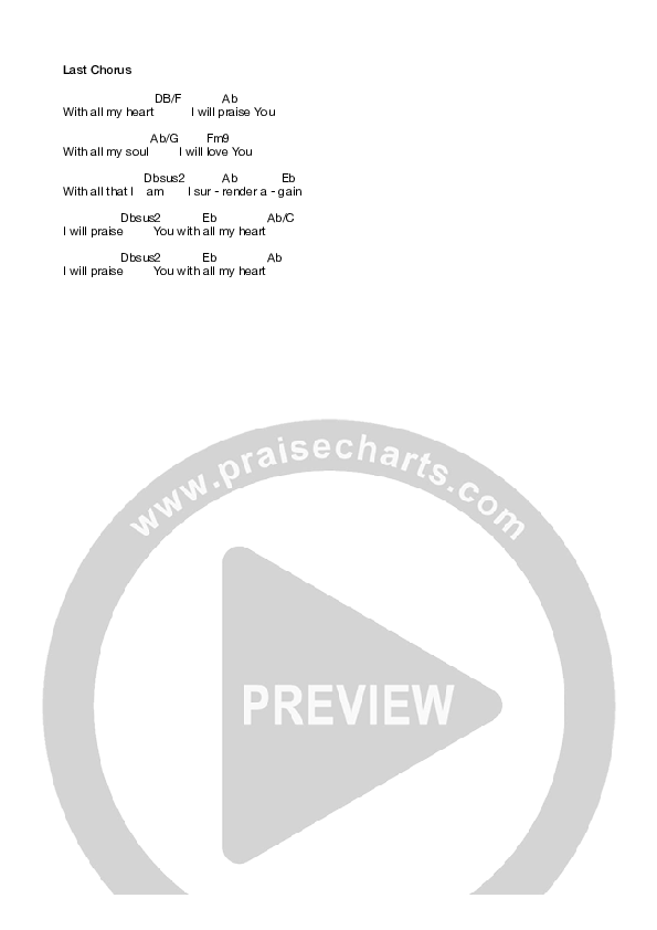 With All My Heart Chords & Lyrics (Equippers Worship)