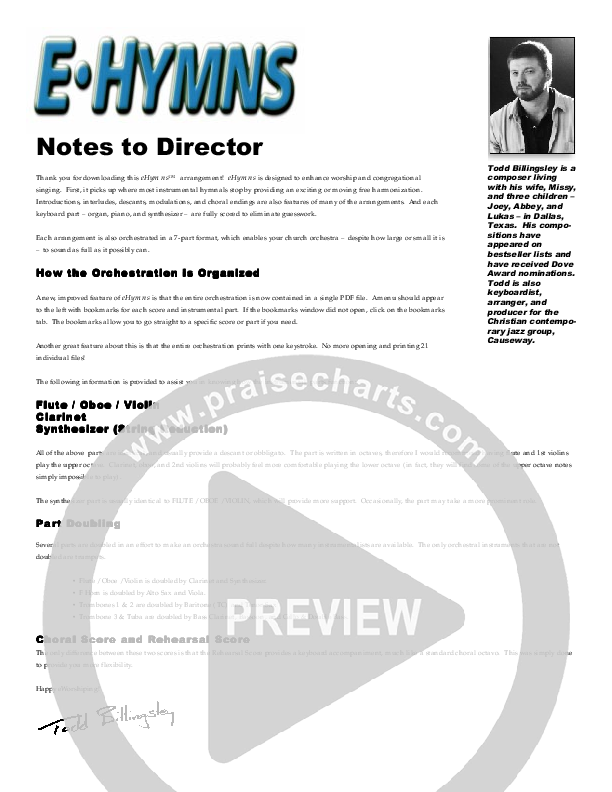 Crown Him With Many Crowns Cover Sheet (Todd Billingsley)