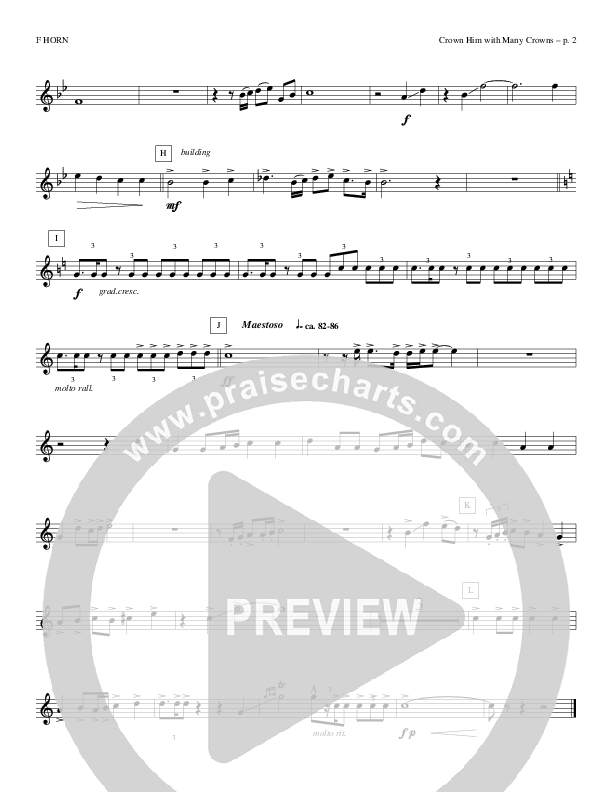 Crown Him With Many Crowns French Horn (Todd Billingsley)