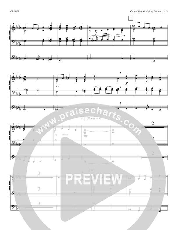 Crown Him With Many Crowns Organ (Todd Billingsley)