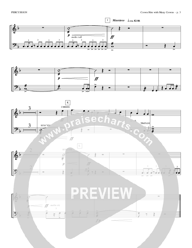 Crown Him With Many Crowns Percussion (Todd Billingsley)