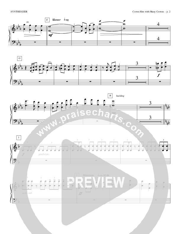 Crown Him With Many Crowns Synth Strings (Todd Billingsley)