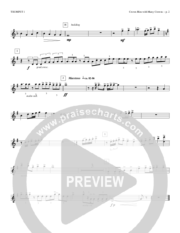 Crown Him With Many Crowns Trumpet 1 (Todd Billingsley)