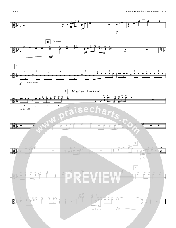 Crown Him With Many Crowns Viola (Todd Billingsley)