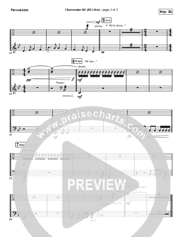 I Surrender All (All I Am) Percussion (Shane & Shane/The Worship Initiative)