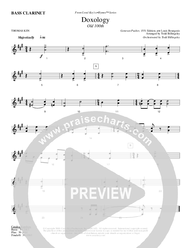 Doxology Bass Clarinet (Todd Billingsley)