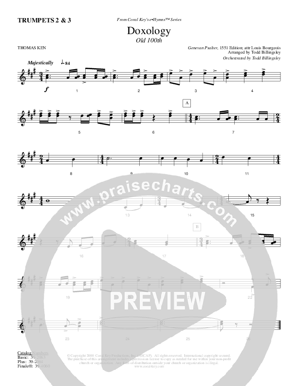 Doxology Trumpet 2/3 (Todd Billingsley)