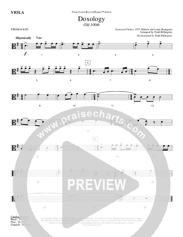 Doxology Viola (Todd Billingsley)