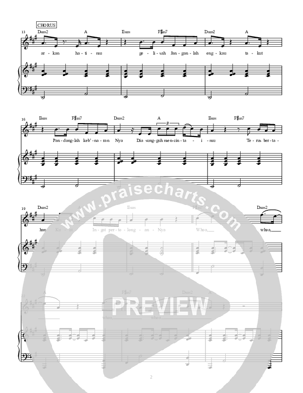 Kasih Anug'rah (Good Grace) Piano/Vocal (Hillsong Dalam Bahasa Indonesia / Hillsong Worship)