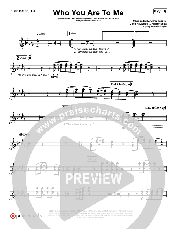 Who You Are To Me Wind Pack (Chris Tomlin / Lady A)