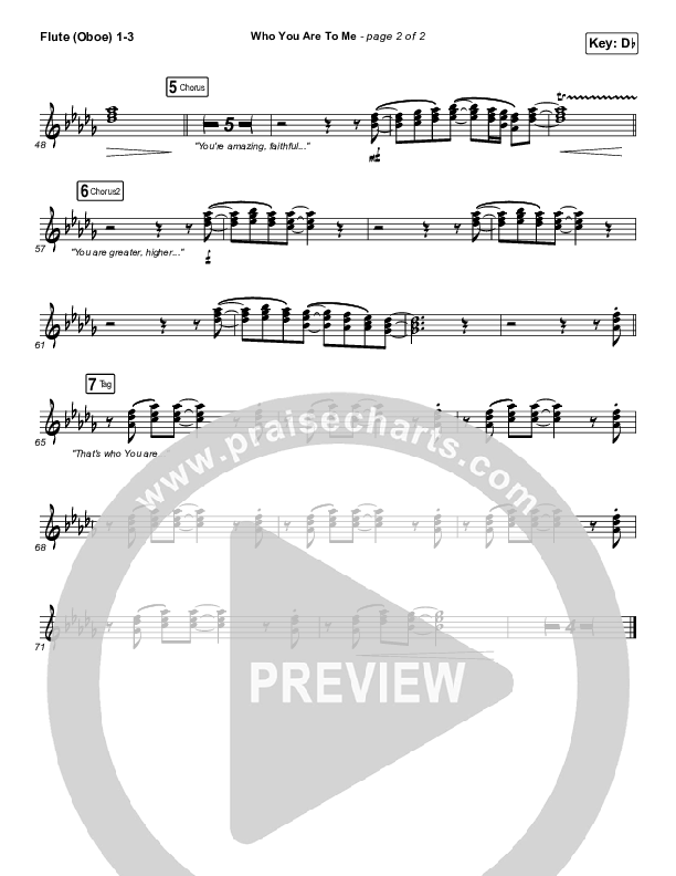 Who You Are To Me Wind Pack (Chris Tomlin / Lady A)